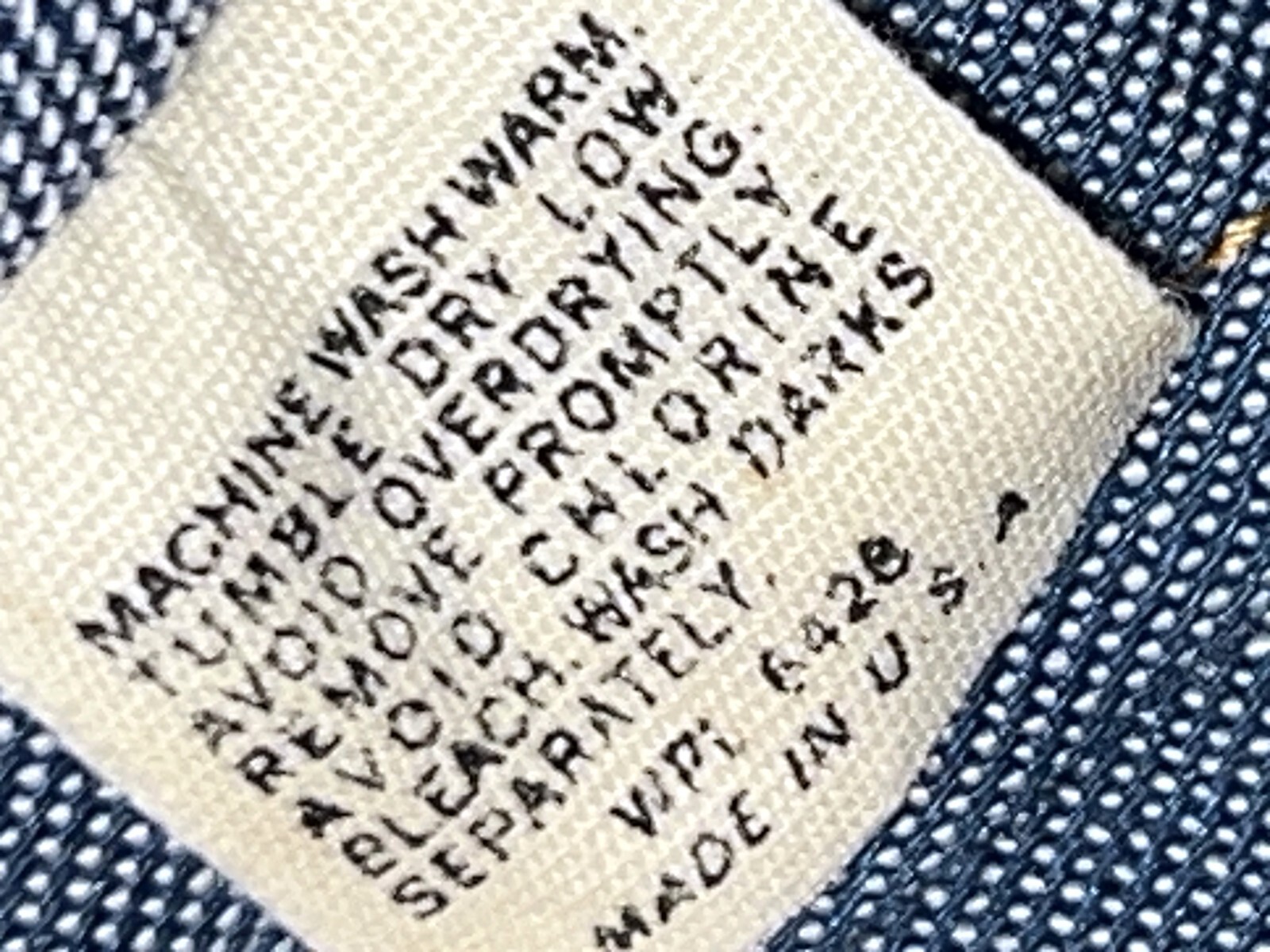 Wrangler VTG 70s Chambray Selvedge Denim Jean Embroidered Shirt Top XS/S/M