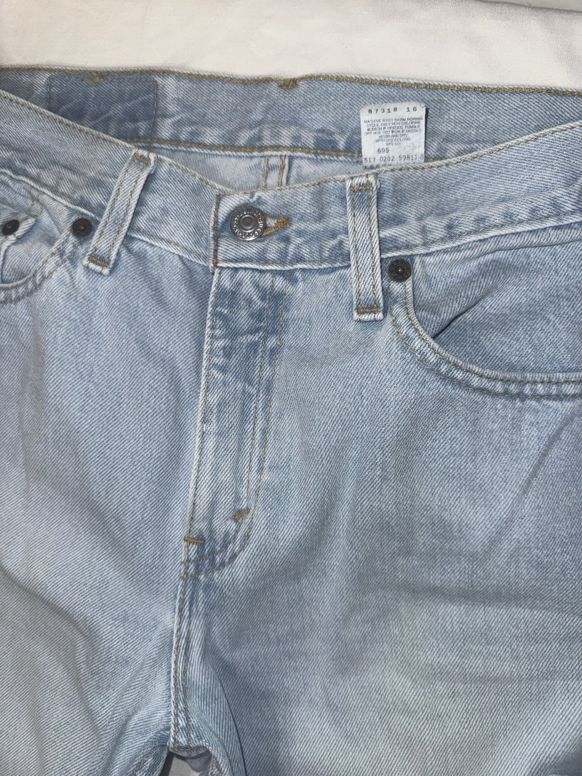 VTG Levi’s 577 Jeans Womens 8M Loose Fit Low Mid Rise Light Wash Denim 30×30 Y2K