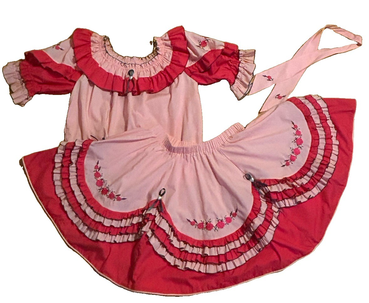Vintage Tamarisk M Square Dance 3 Piece Outfit Western Cowgirl Rodeo Rockabilly
