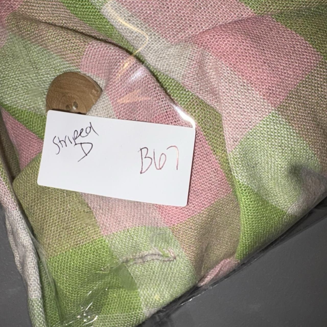 Vintage Handmade pink and green checkered plaid vintage 1950s S