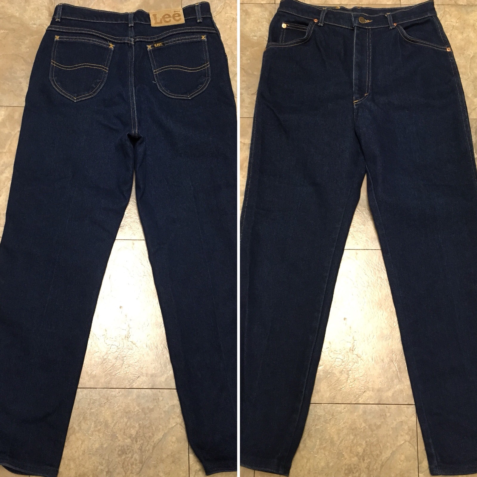 Vintage Lee Riders Jeans High Waist Made In USA Sz 14 30 Waist Up To 31