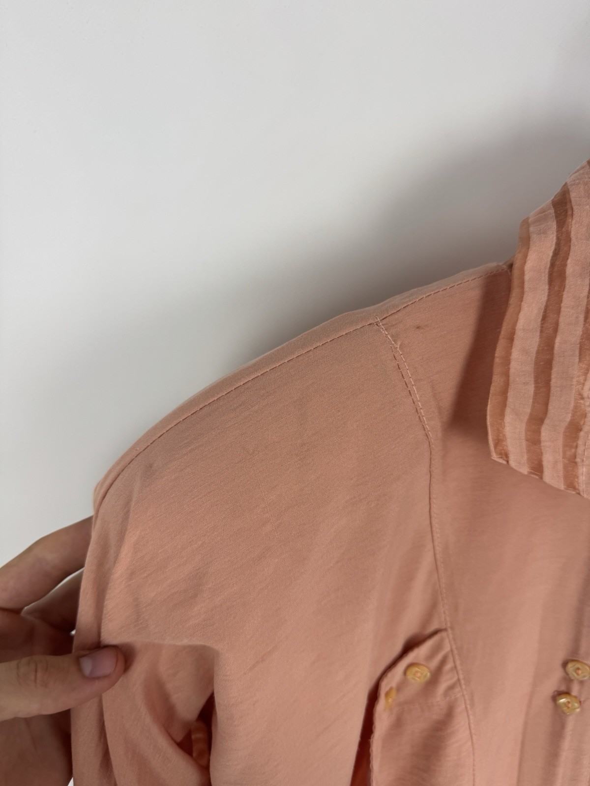 70-80’s Vintage Rare Sandro Paris Chest Pockets Blouse