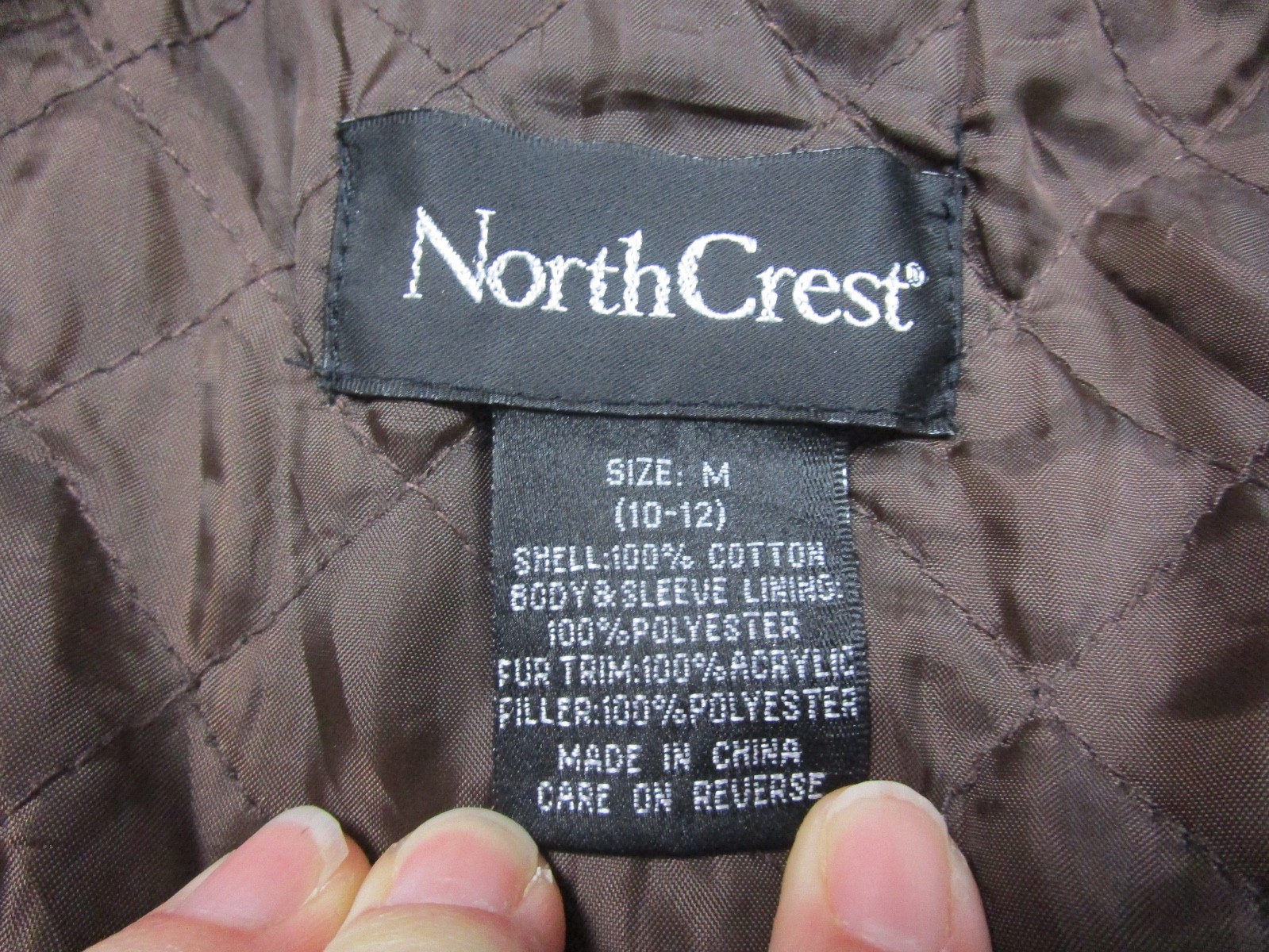Vintage Y2K Corduroy Jacket Sherpa Faux Fur Lined Womens Size (M) Brown 2000s