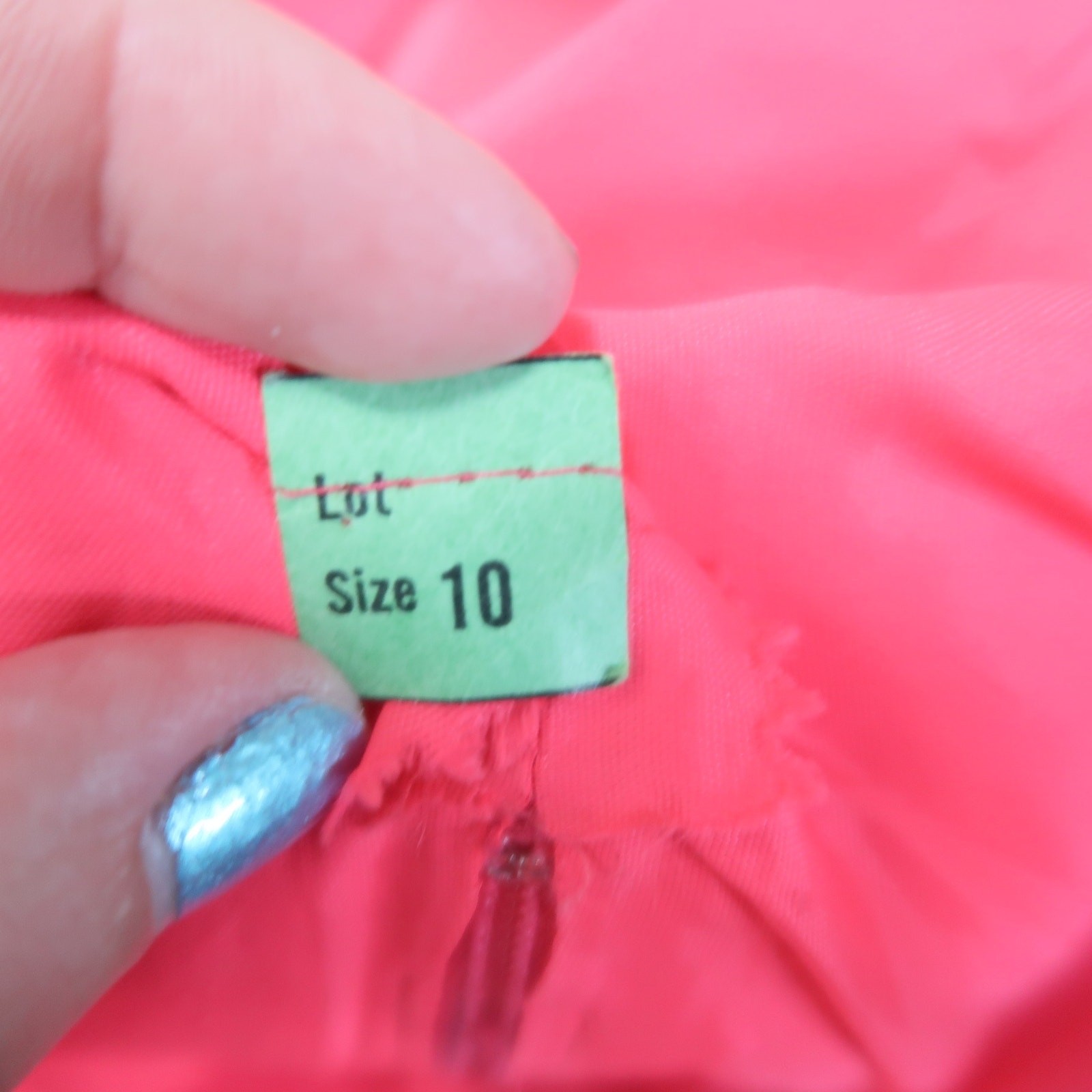 Vintage 70s Malbe hot pink full long formal maxi skirt 27″