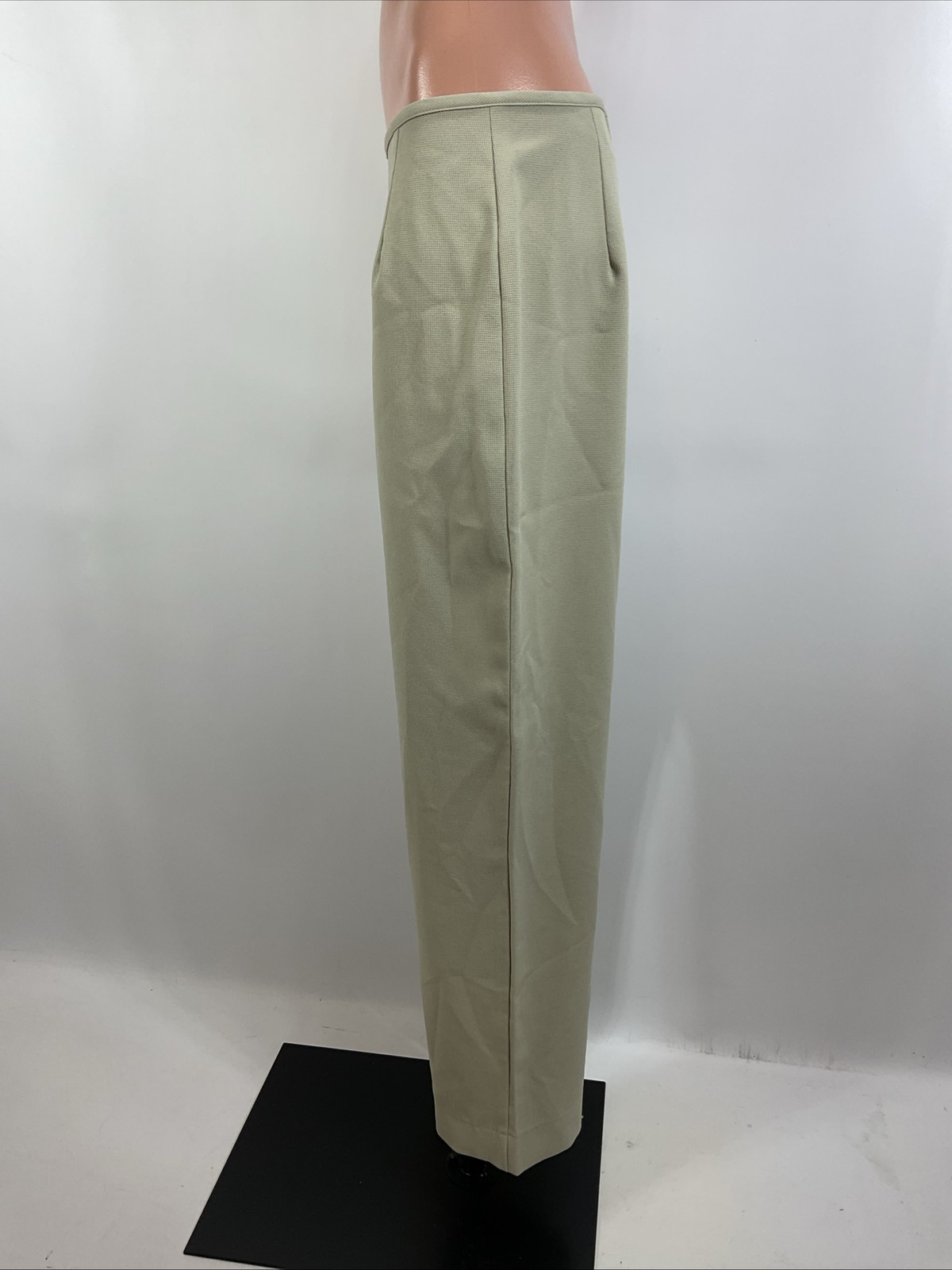 Vintage 90s y2k City Triangles Beige Olive 2pc Pant Tank Suit Set Office Career