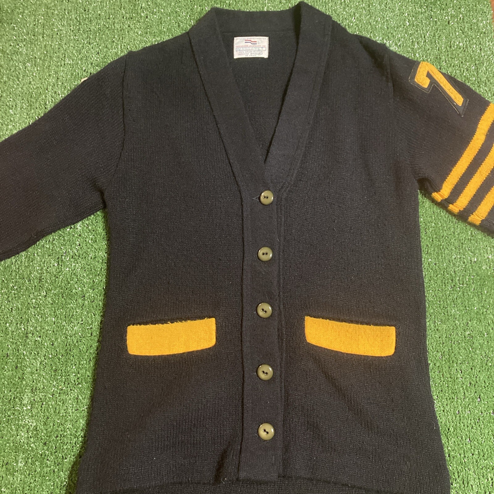 Vintage 1973 Curry High School (AL.) Beta Club Official Award Sweater