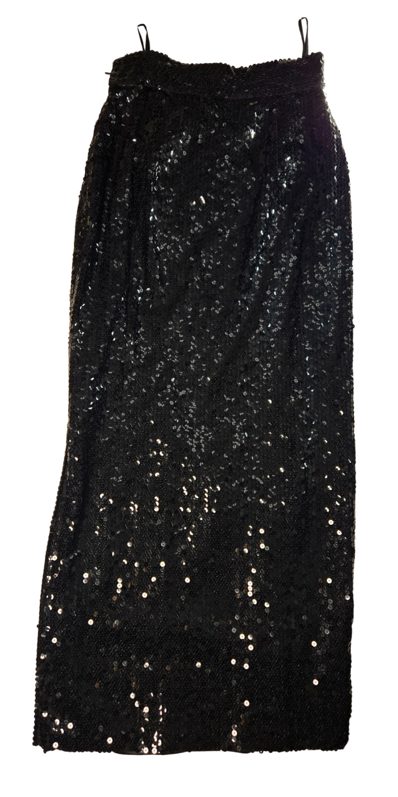Vintage 1980s Louis Feraud Long Sequin Skirt w/Slit Made in West Germany – SZ 36