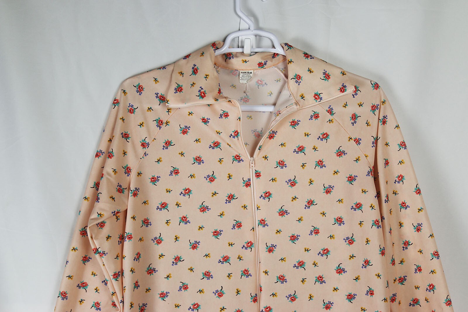 Vintage House Dress 1970’s Elaine Sklar Sz L Maxi Kaftan Housewife Brady Core
