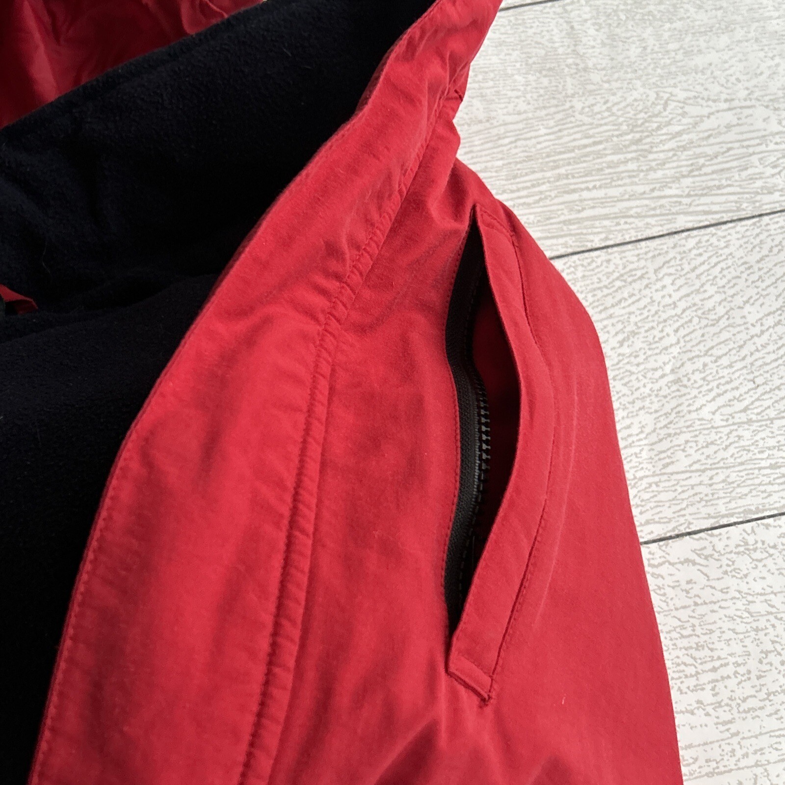 Ladies Ralph Lauren vintage Polo Jacket Red MED Elastic Waist Classic style EUC