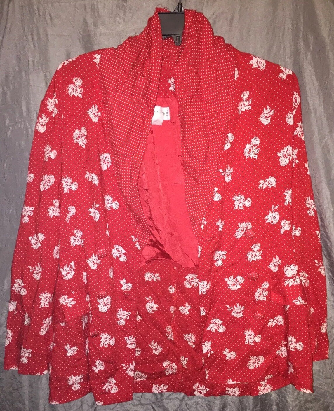 Vintage CHRISTINA JAMES New York Blazer Coat 100 % Viscose Size 12