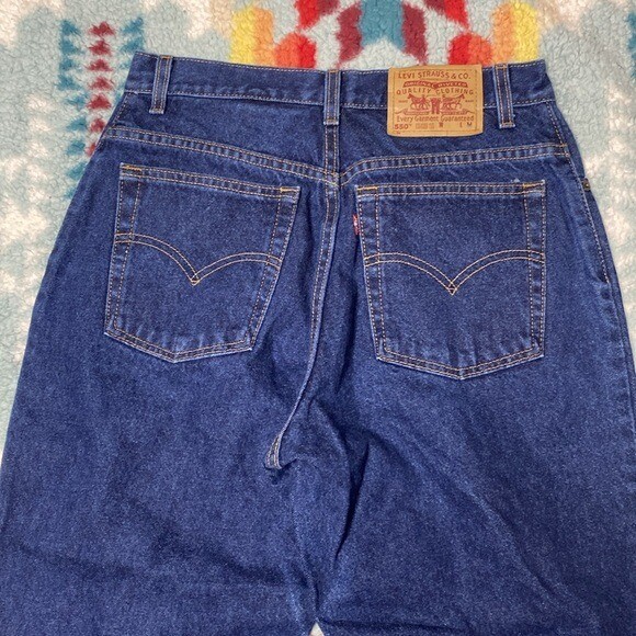 Levi’s vintage relaxed fit tapered leg 550 jeans 12 usa made