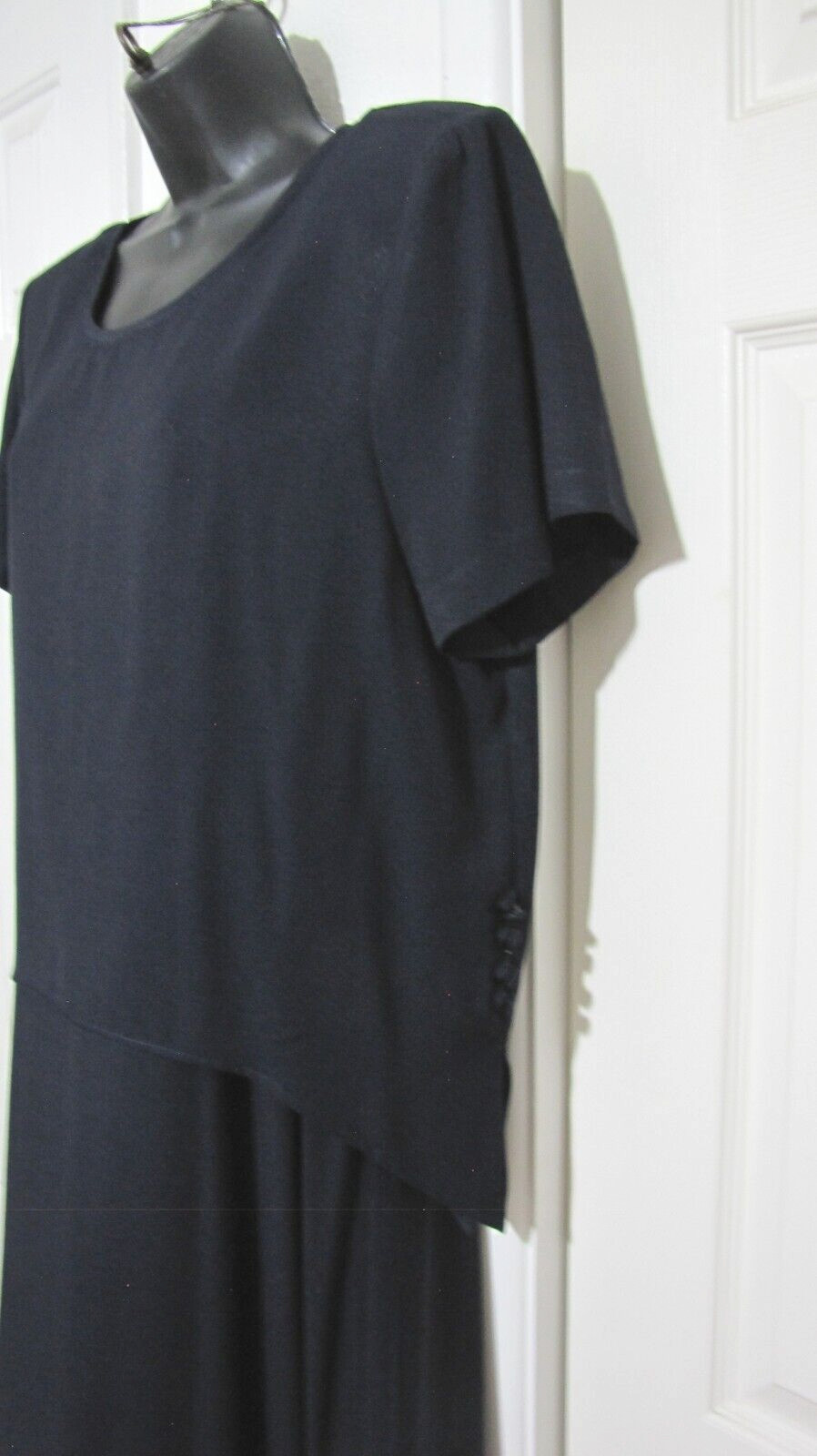 VTG Bedford Fair Lifestyle 2 piece dress Maxi short-sleeve navy-blue woman 12/14