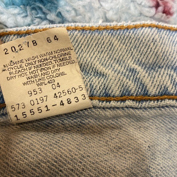 Levi’s 551 vintage 90’s tapered leg jeans relaxed fit 14 long 30″ waist