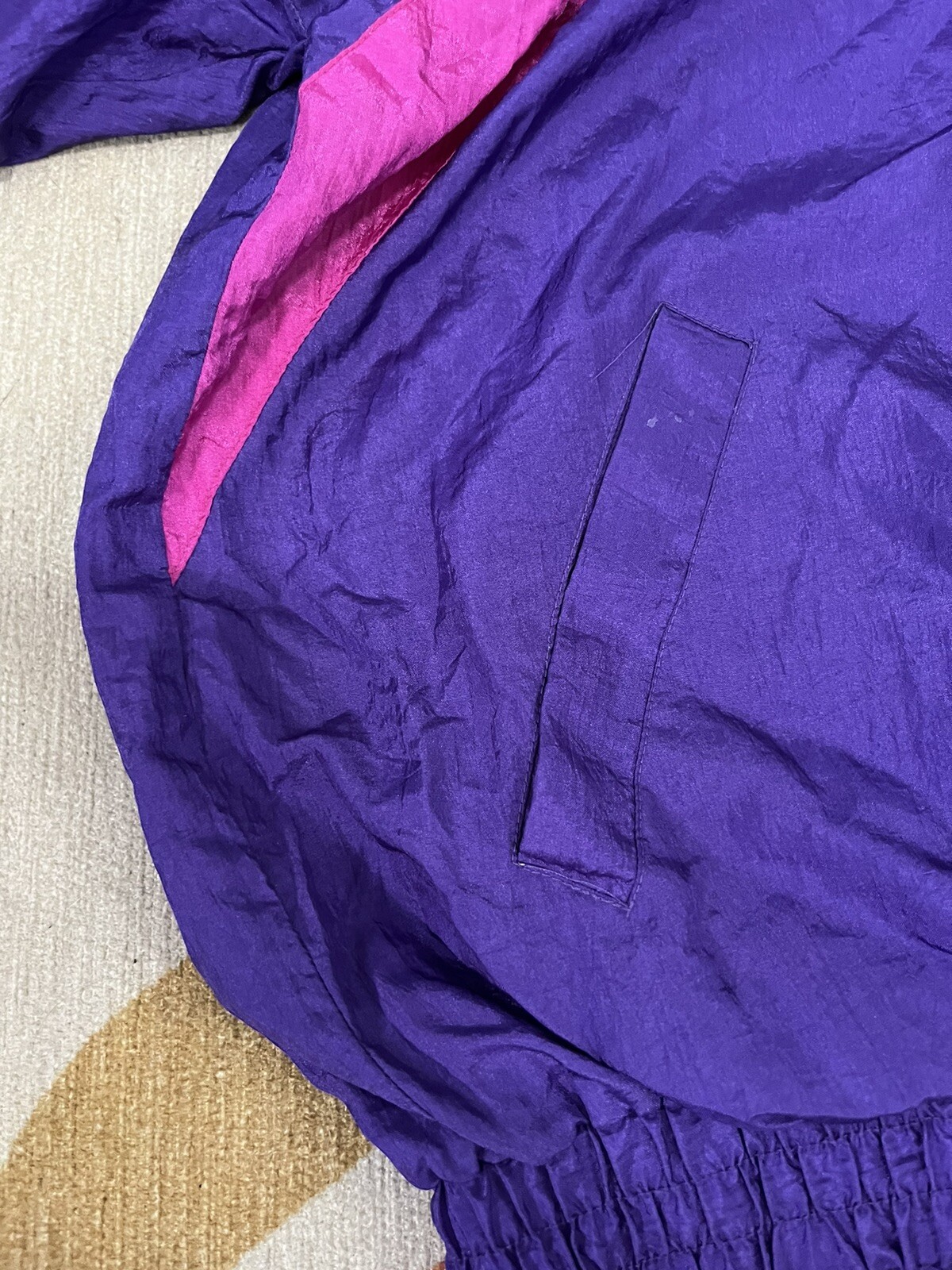 Vintage 90’s Purple Pink Bubblegum Pop Barbie Style Funky Women’s Windbreaker