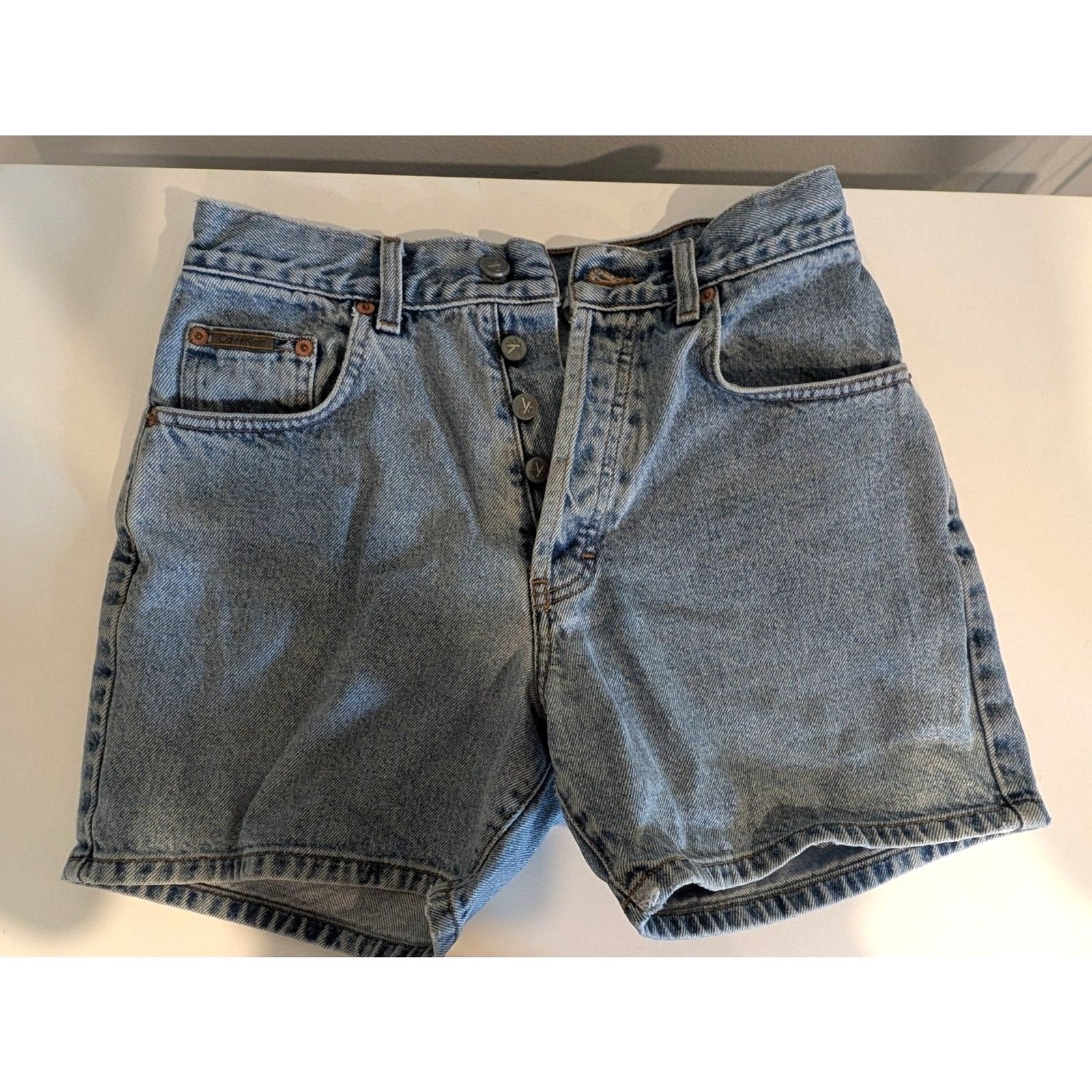 Vintage Calvin Klein High Waist Denim Jean Shorts Size 5