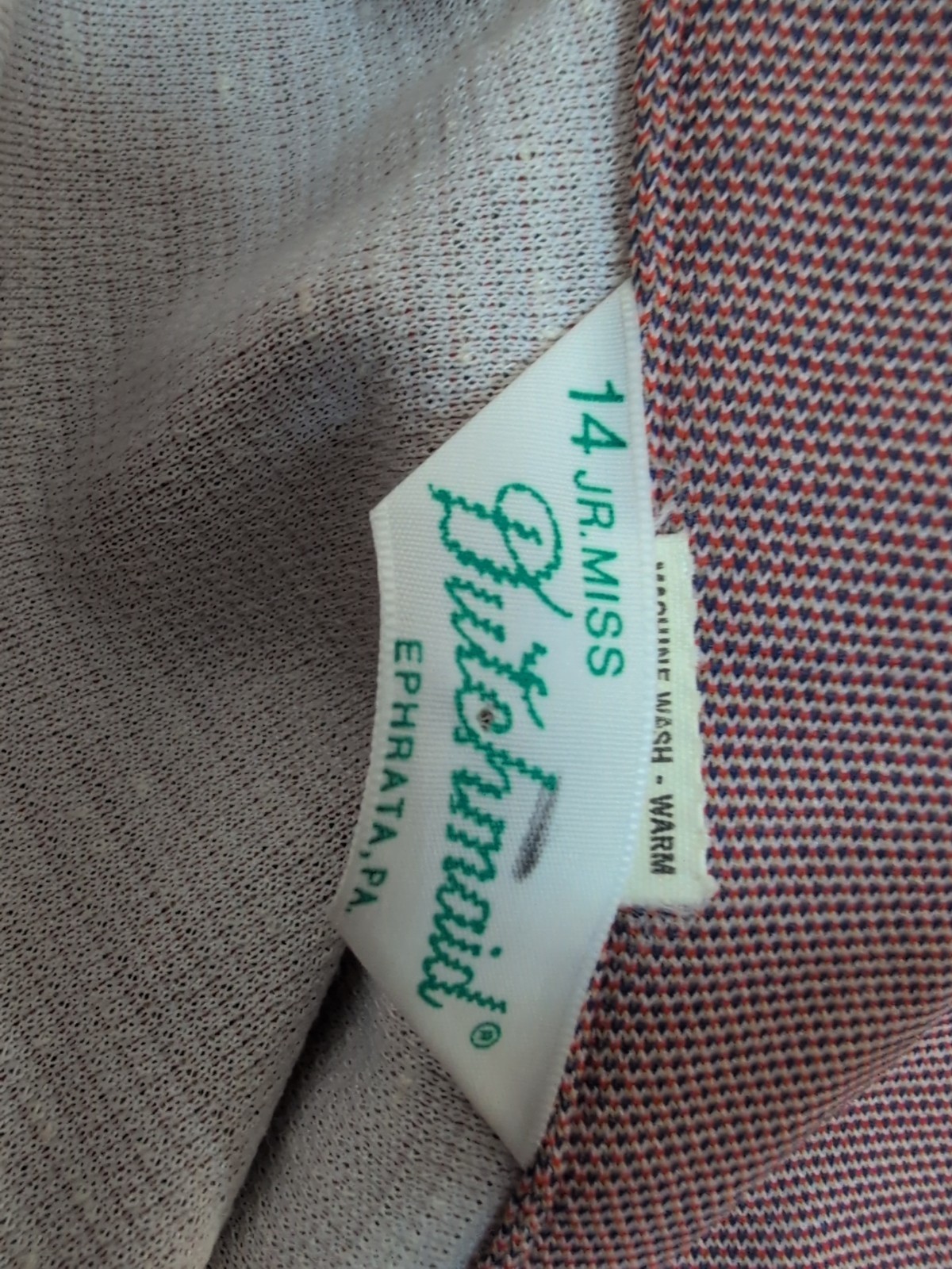 80s womens vtg 14 jr miss dutchmaid jacket reddish darker buttons Ehprata, PA !!
