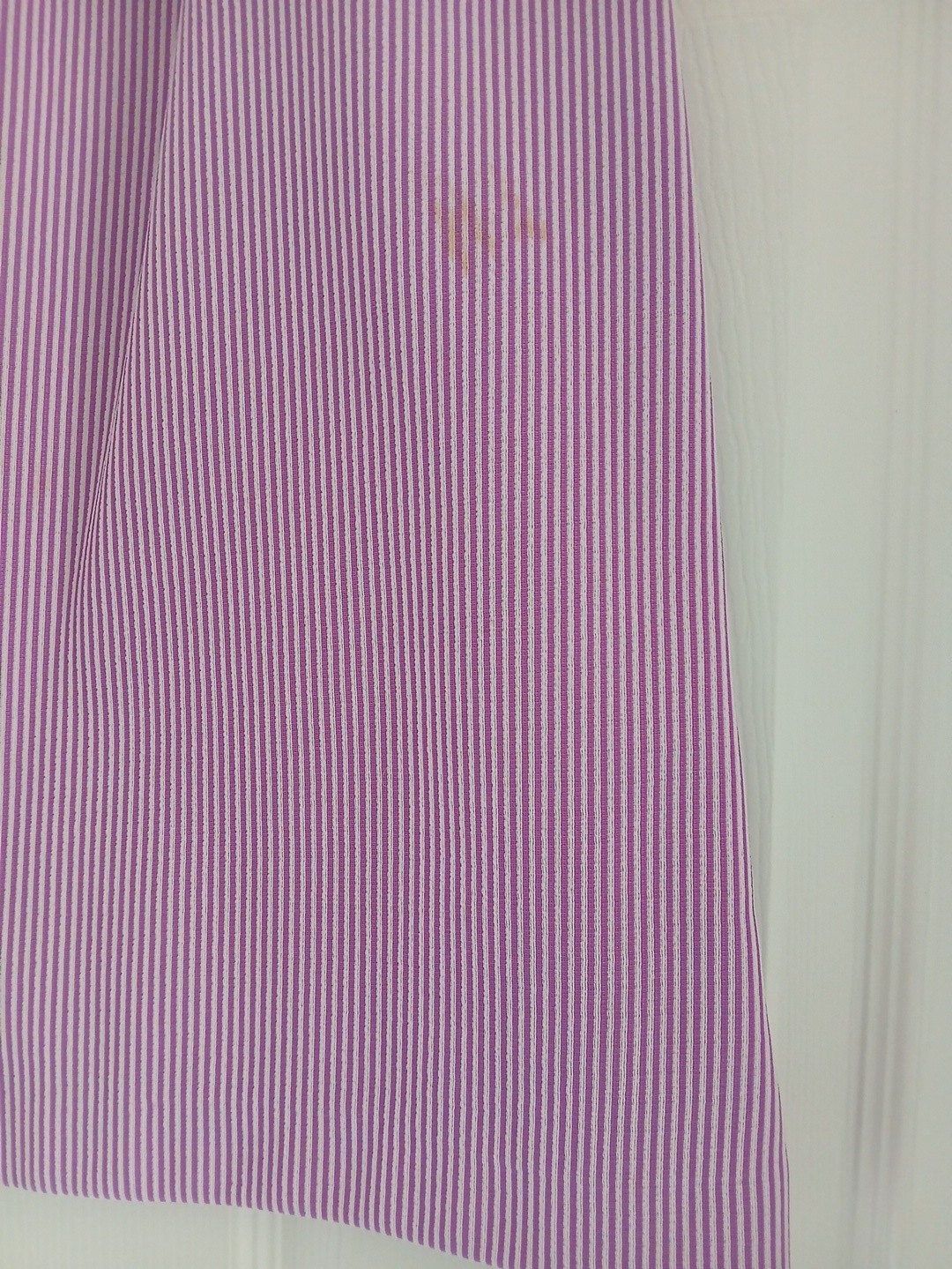Women’s Vintage Purple/White Pinstripe Button-Down Jacket w/ Matching Skirt. M