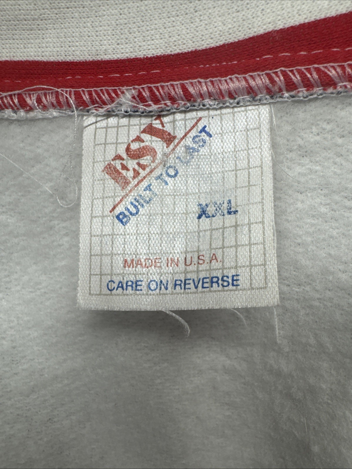 Vintage ESY Sport Wear USA Flag Women’s Sweatshirt Large Patriotic Merica