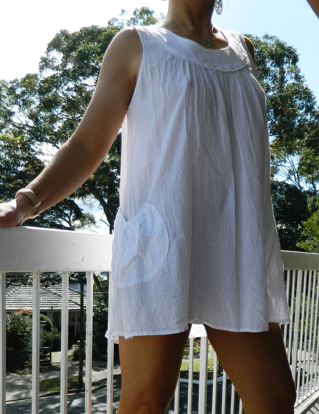 VINTAGE Ten Design Resort Chic Summer Fun Effortless Dress