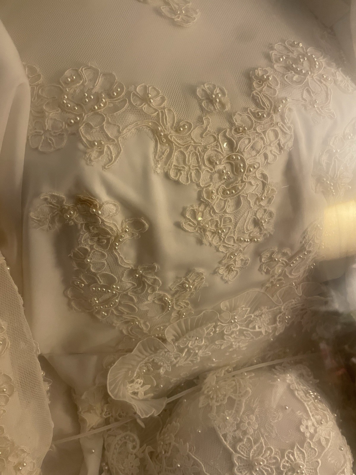 Vintage Jack Diamond 2-Piece Wedding Gown Dress with Hat Dry Cleaning Jewel