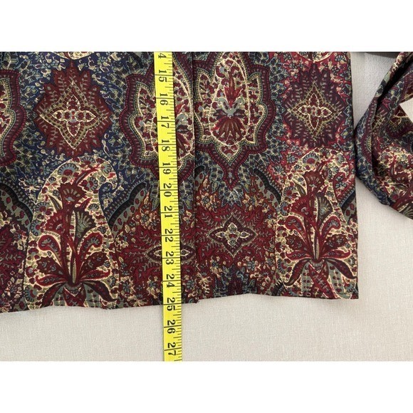 Vintage Liberty of London Wool Blouse Size 12 Paisley
