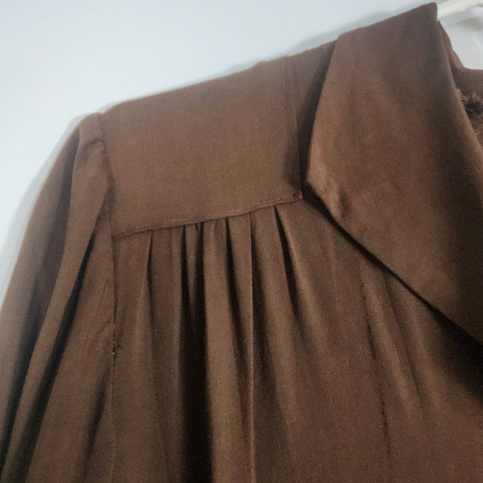 Original 40s Brown Dress M Hollywood Glamour WWII Pinup Land Girl Swing Dance