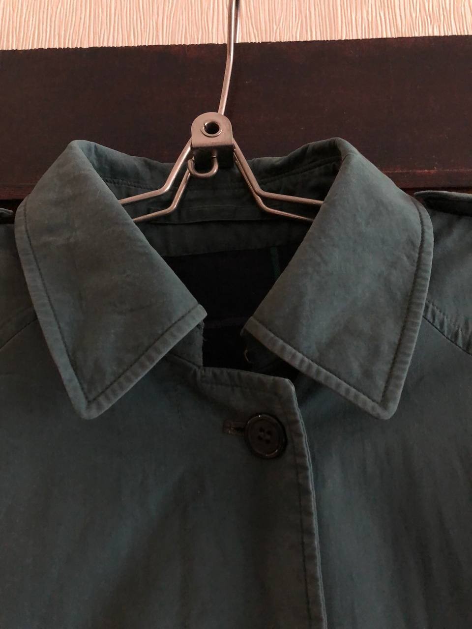 Vtg 1988 Burberrys Balmacaan Coat Emerald Green England Mens 40 Ex Long / Unisex