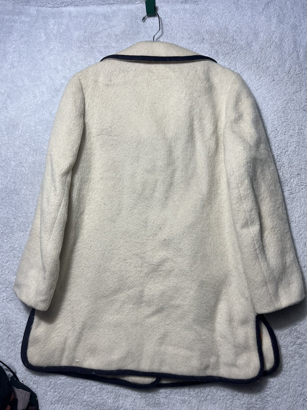 Vintage Pristine Lodenfrey 1842 Ivory Wool Outdoor Peacoat Australia Size 14.