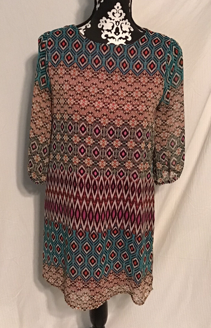 Vintage EVERLY MINI DRESS. Women’s Small. Made In USA. MCM Mod Go-go Dress