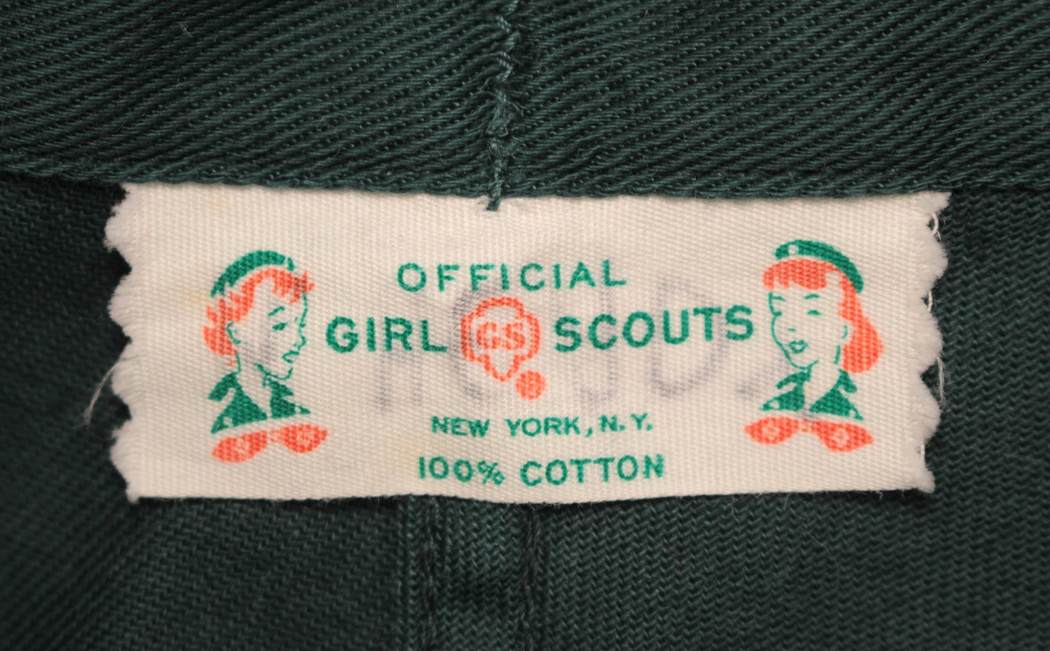 VTG Women’s 50s Teal Green Cotton Girl Scouts Side Button Shorts XS/S 1950s