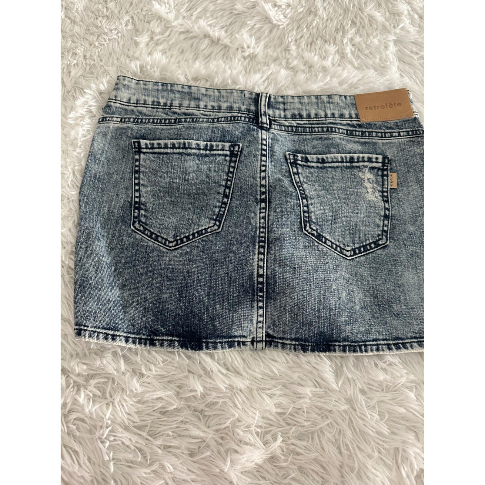 NWT Retrofête Ryder Denim Skirt Sz M Medium