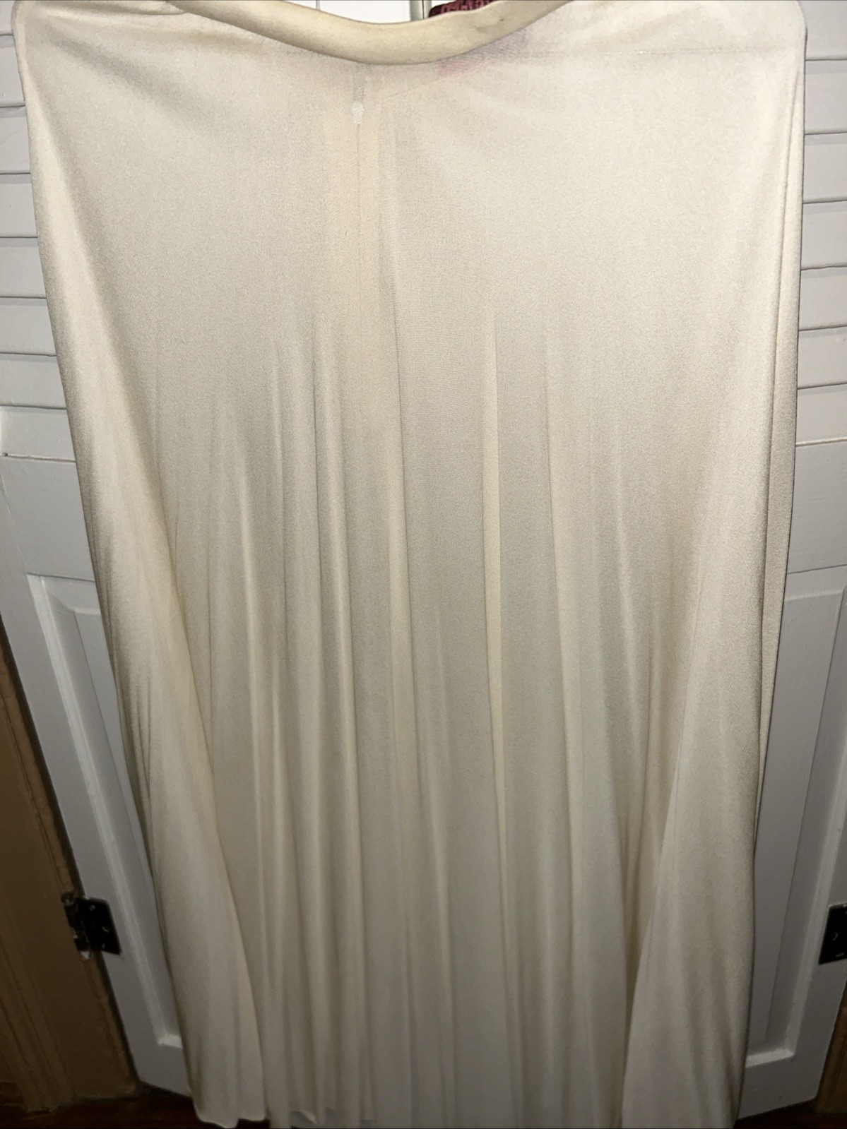 Holly’s Harp Vintage 1960’s Off White / Ivory Skirt – Pleated Full Length -Small