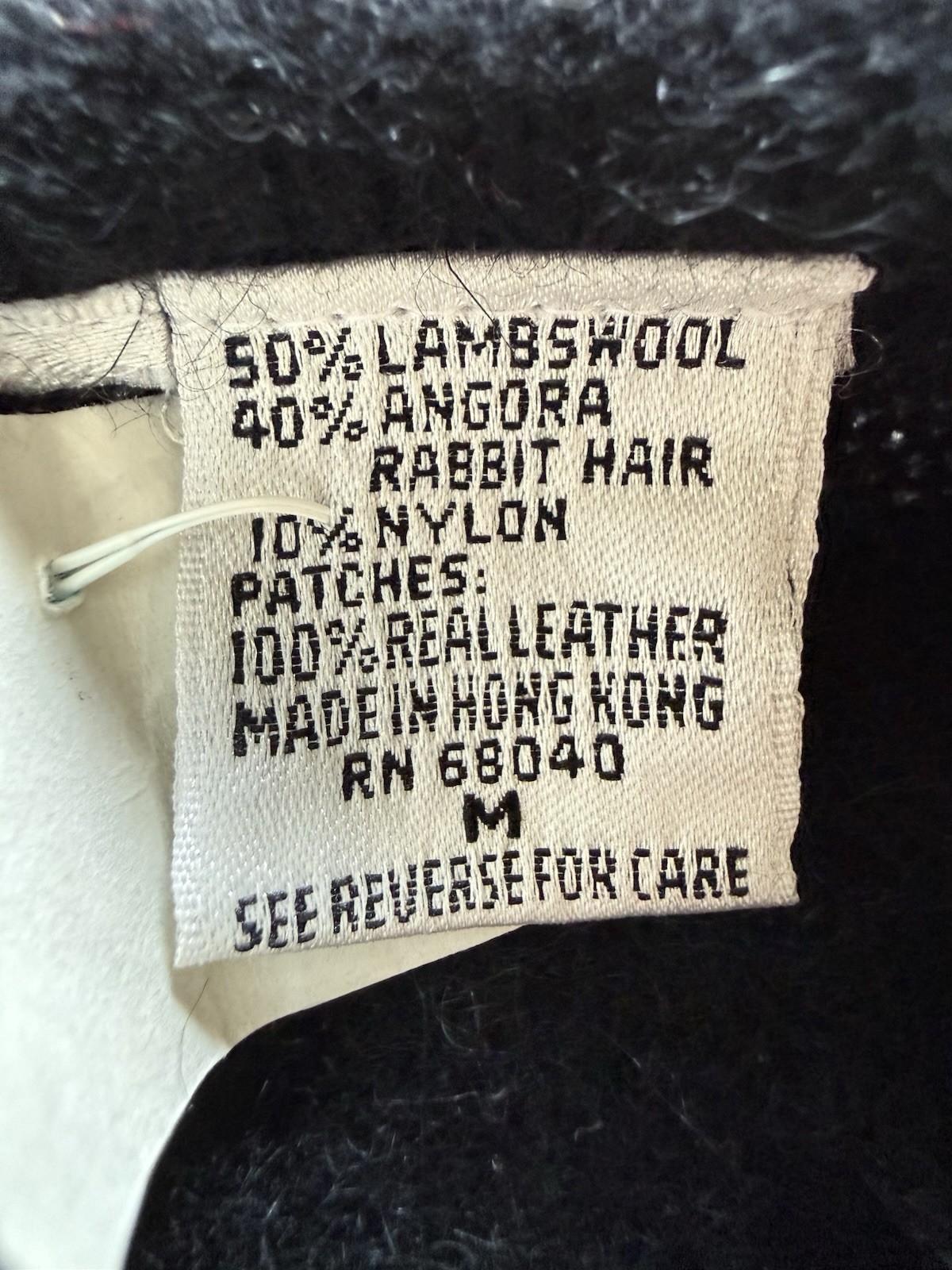 Vintage 1980s-1990s Beaded Lambswool and Angora Rabbit Hair Women’s Sweater M
