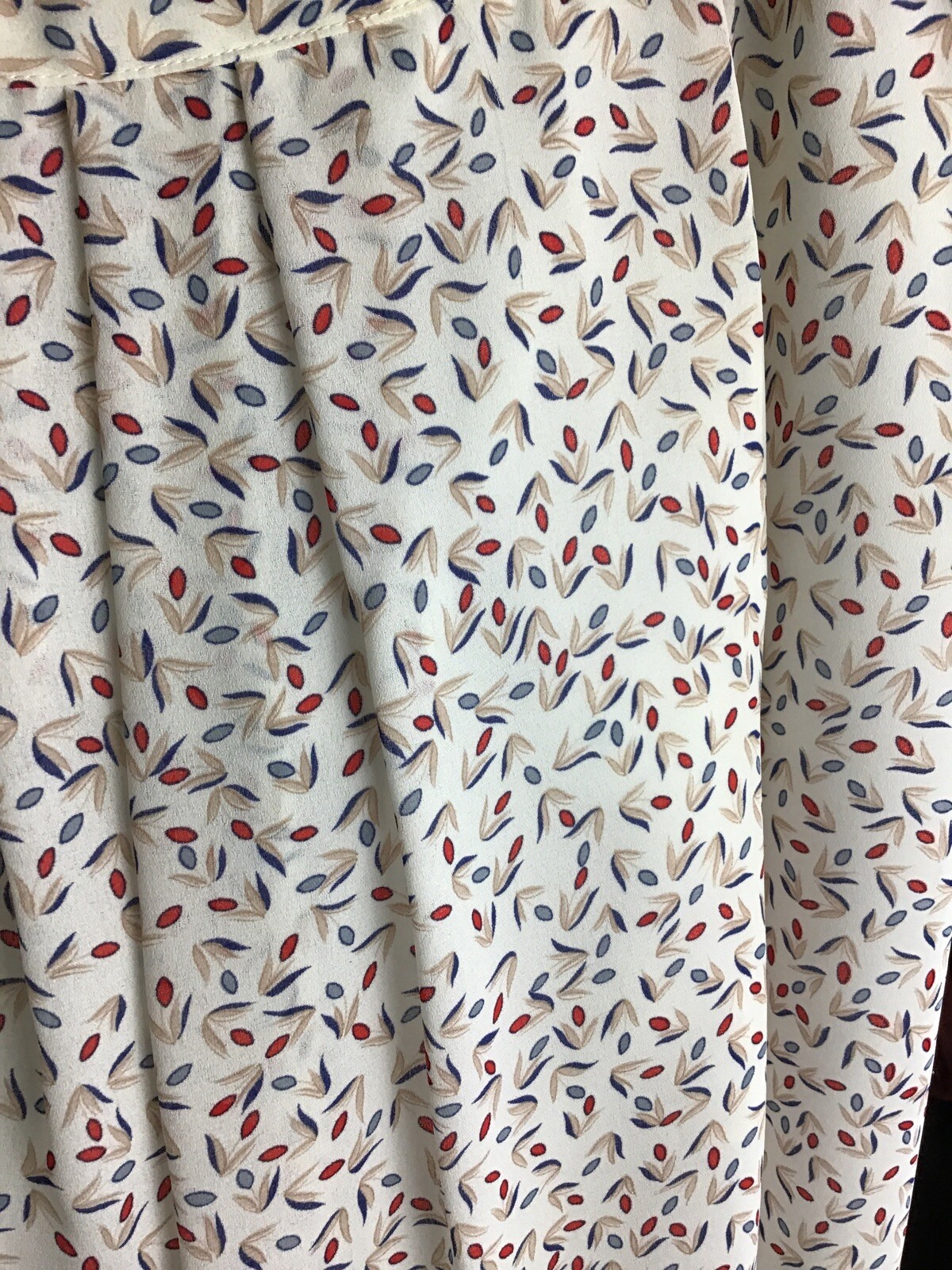 Vintage Schrader sport New York blue and burgundy print skirt 14
