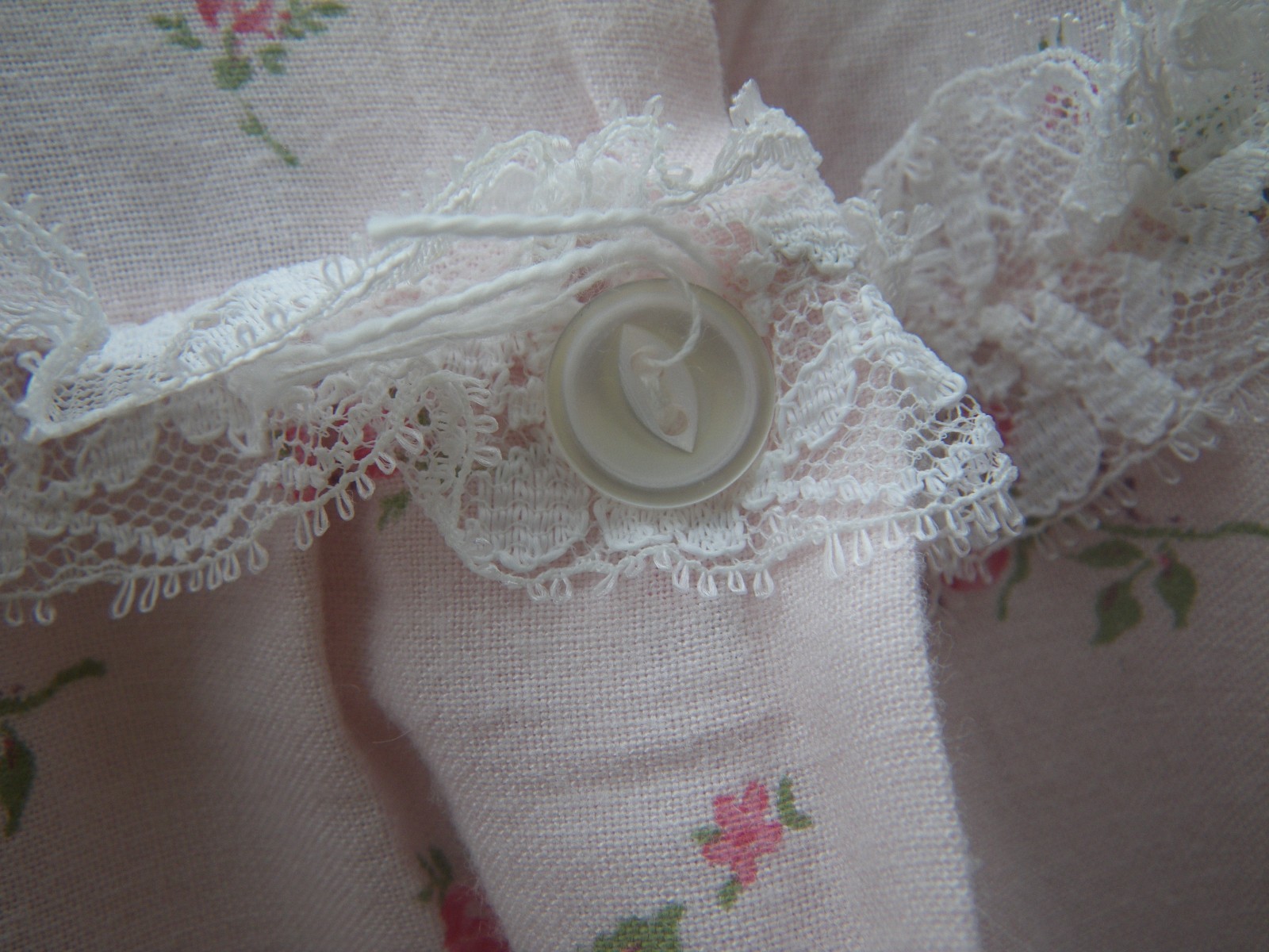 VTG 50s Rembrandt Nightgown Pink Floral Grannycore Dainty Nap House Dress Medium