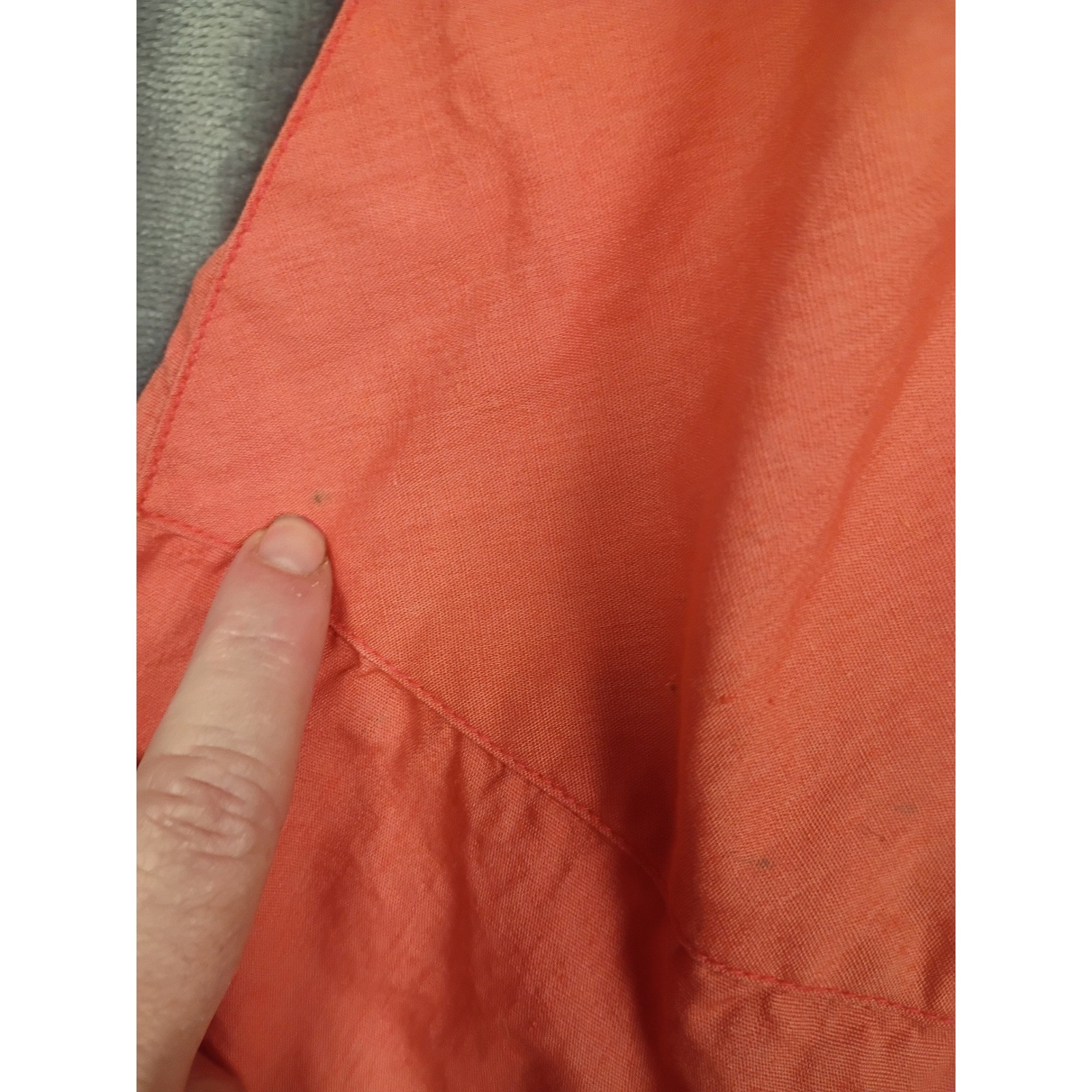 Angelica Vintage Pinafore Dress Womens 32 Coral Pink Hospital Auxiliary Member