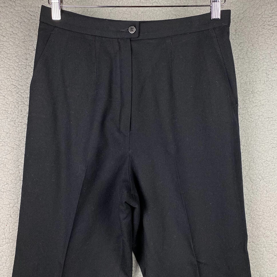 Pendleton Virgin Wool Pants Black Size 10 (29×32) lined Vintage 1980s FLAWS READ