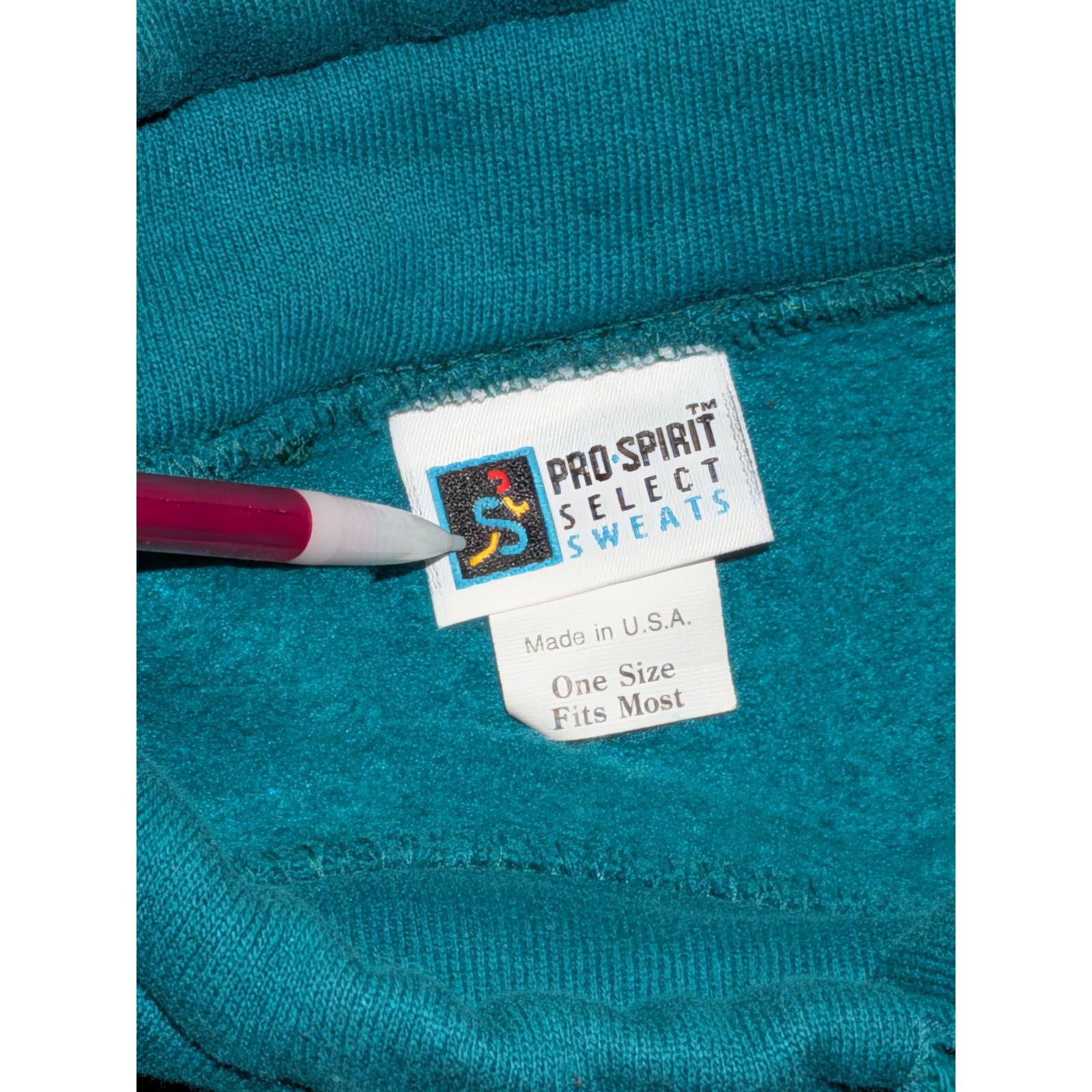 Vintage Pro Spirit Select Sweats Teal Long Sweatshirt Dress USA One Size