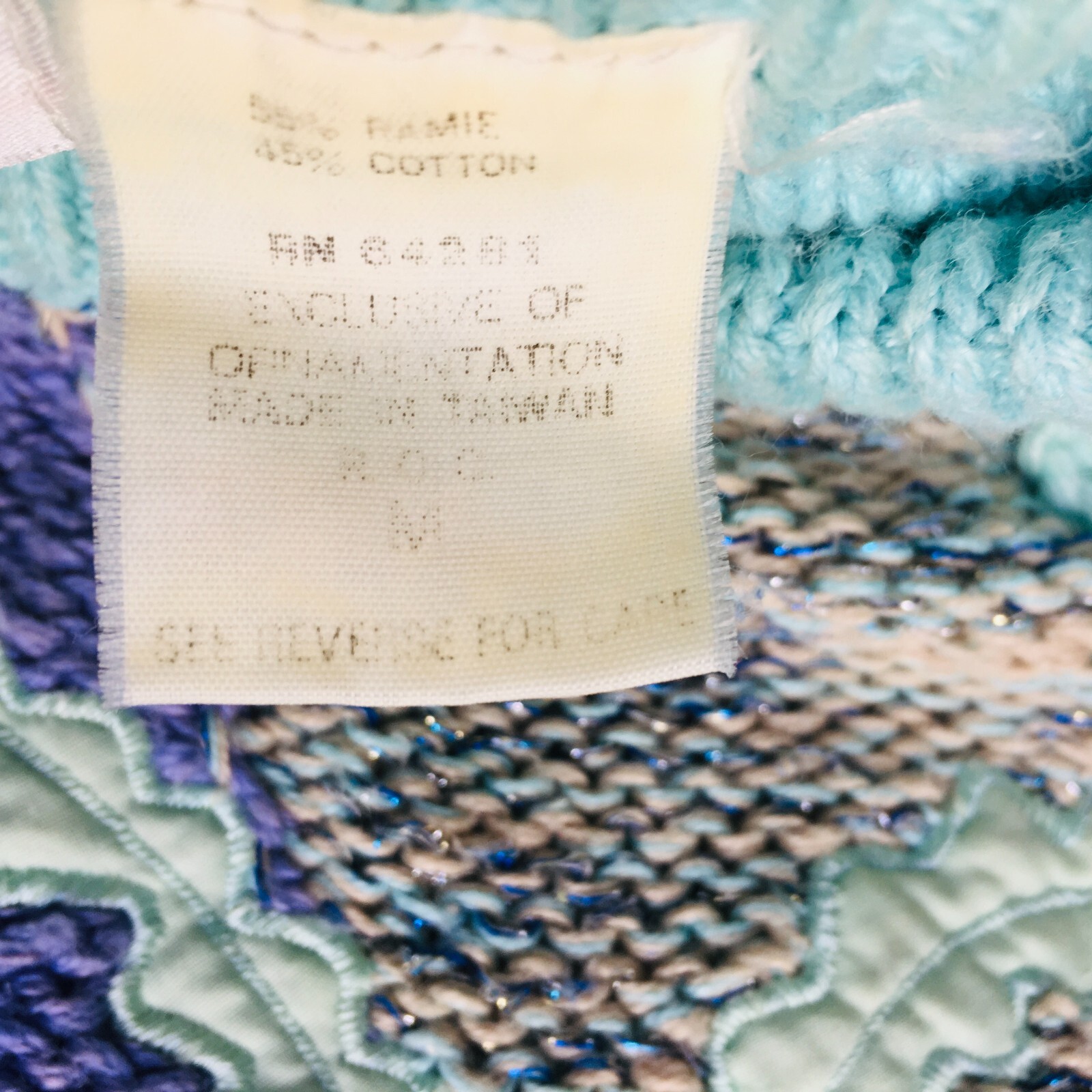 Mariea Kim Vintage Wool Blend Ocean Seashell Sweater Size MEDIUM