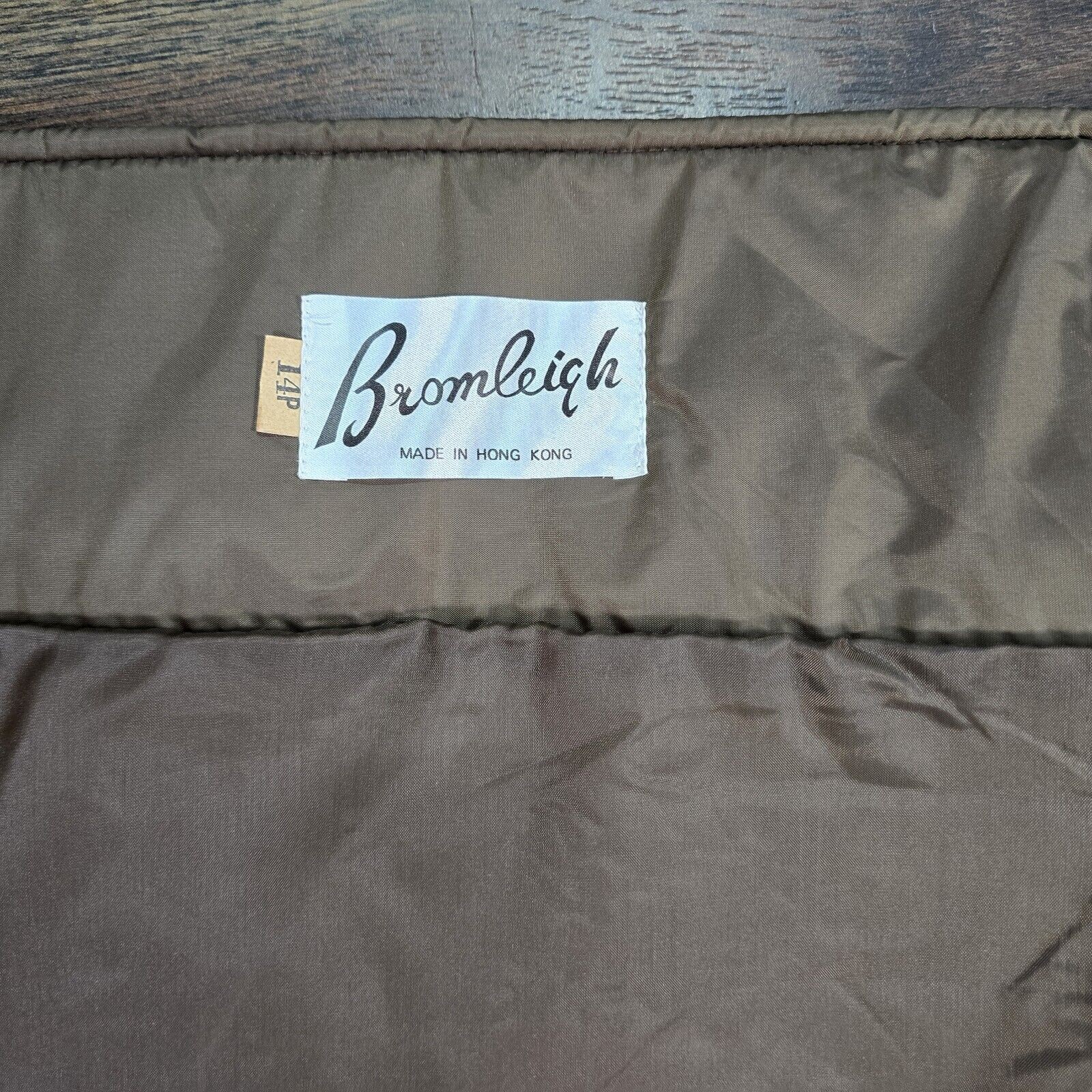 Vintage Bromleigh 14 Brown/bronze Trench Long Coat Jacket Belted Lightweight