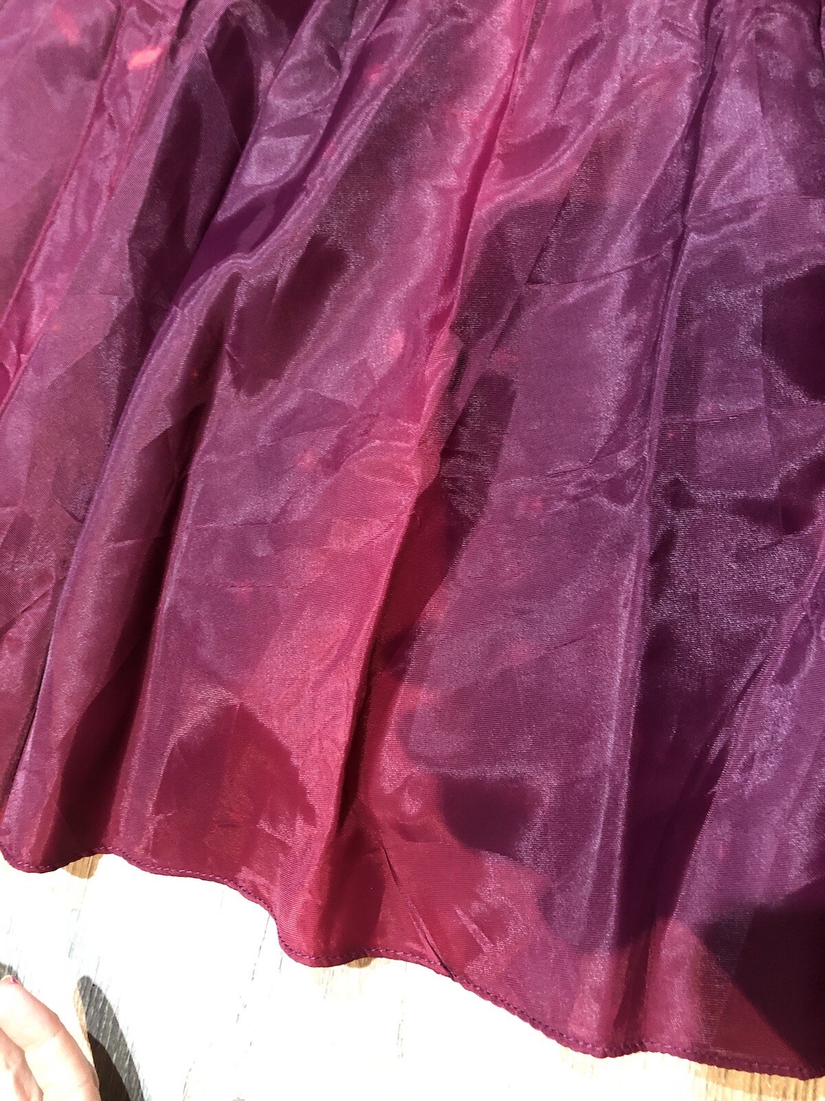 VTG 80’s-90’s Garden /Tea Party Burgundy Rockabilly Bridesmaids Dress ~AS IS!!!