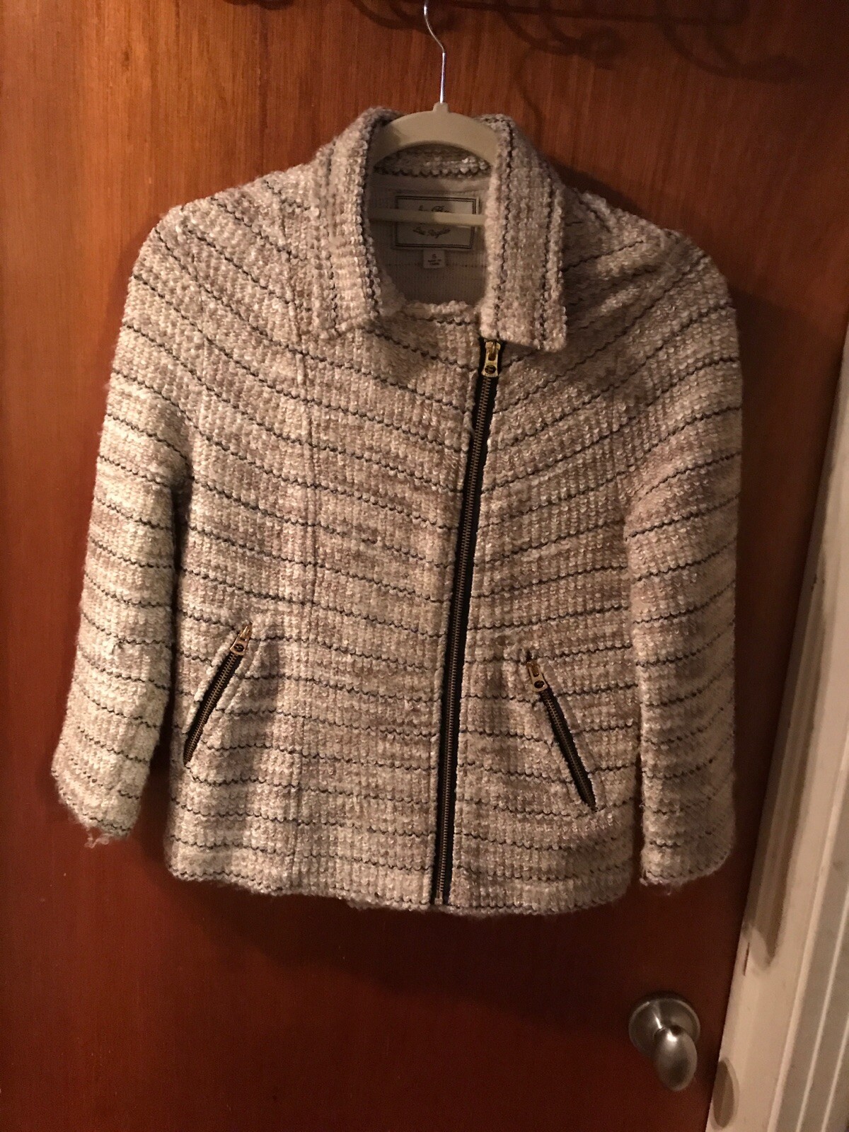Womens Jacket By Lucky Brand From Los Angeles Size S Textured Lightly Worn