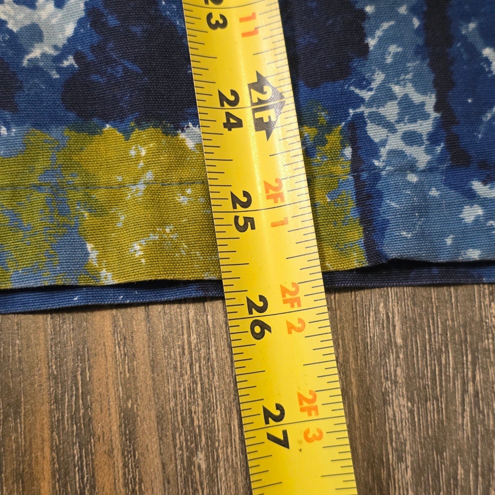 Vintage Kona Kai Jantzen Hawaiian Shirt Blue Geometric Abstract MCM 1960s 70s M