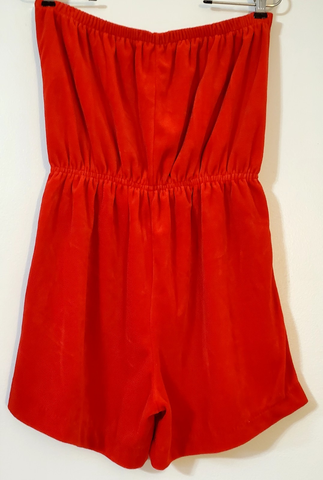 Authentic Vintage Red Terry Halter Shorts Romper sz XXL (see measurements)!