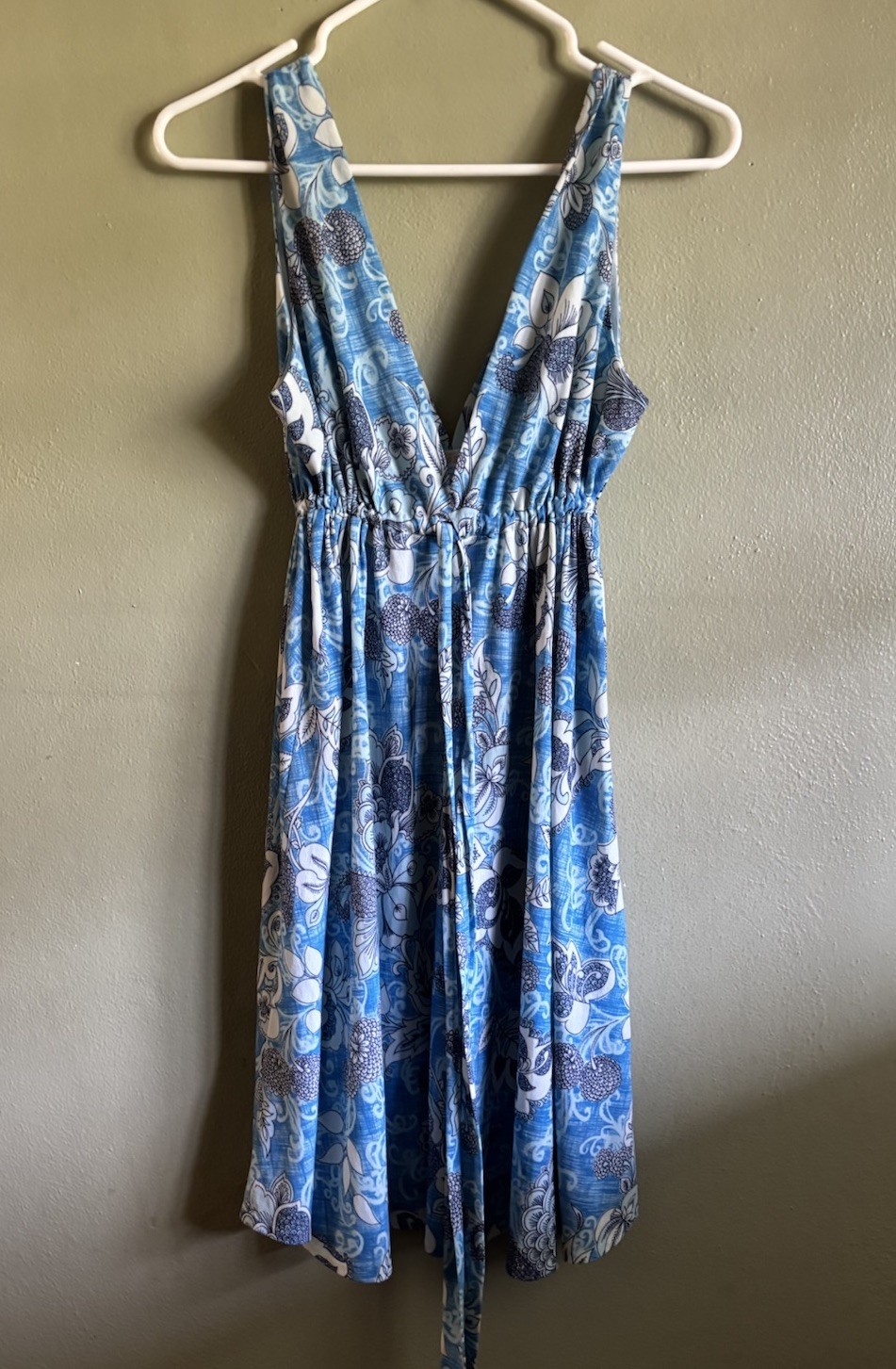 VTG 60s Lord & Taylor Sun Dress,cinched Waist floral Print.made Italy.medium