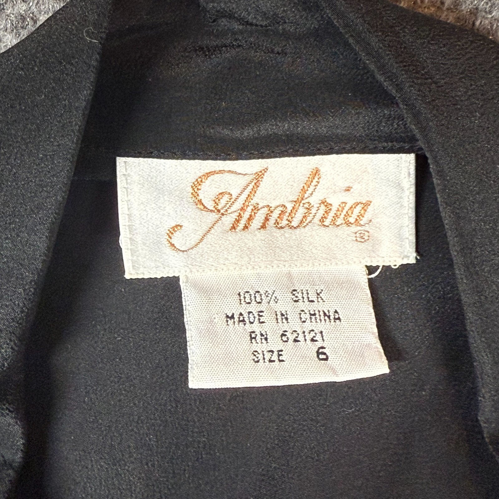 90s Ambria Silk Belted Dress Modesty Midi Length Black Size 6 Vintage 1990s