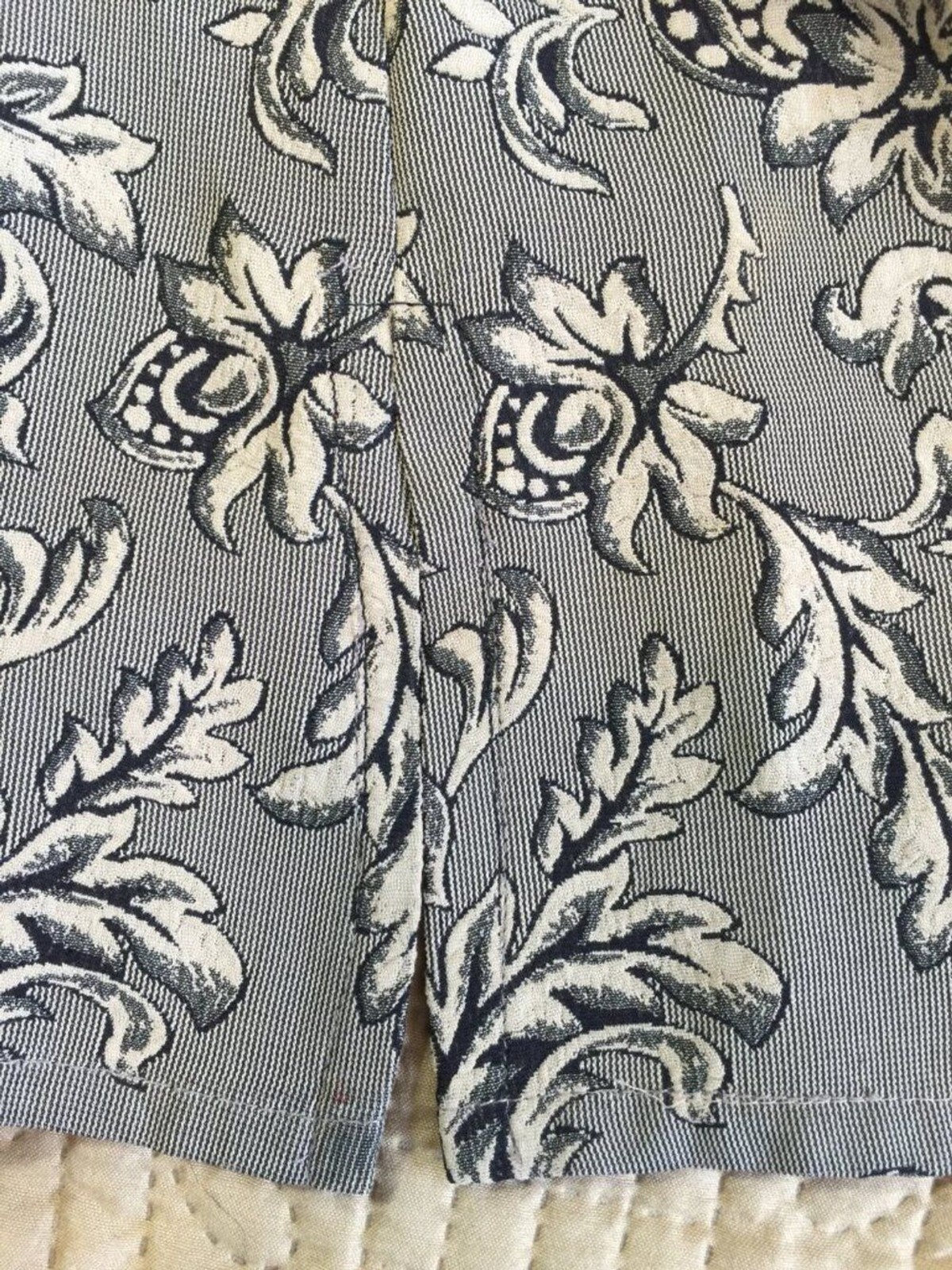 Vintage GIORGIO ARMANI Le Collezioni Jacquard Blouse Jacket Grey Floral, size 8