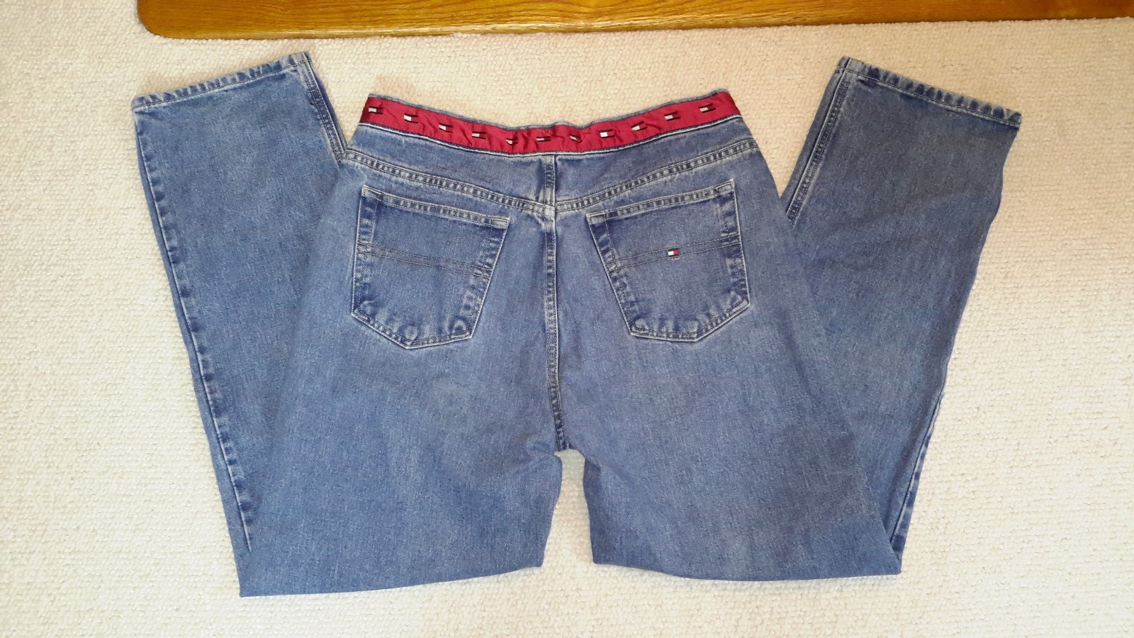 Vintage Tommy Hilfiger womens high waisted mom jeans flag waistband size 12