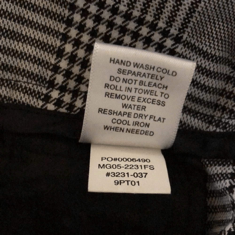 Fever Black & White Houndstooth W/Snakeskin Side Panel Trousers Sz 8 Blokecore