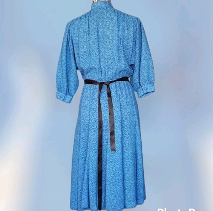 Vintage Petites By Willi Blue Day Dress